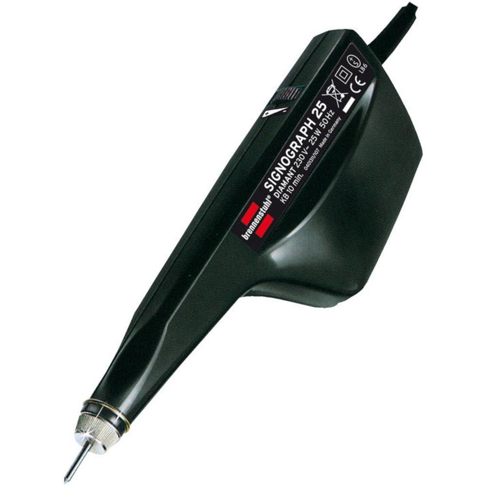 Brennenstuhl Signograph 25 Watt Diamant-Set (Graviergerät mit umfangreichem Zubehör, 1,8 m Kabel, Ma