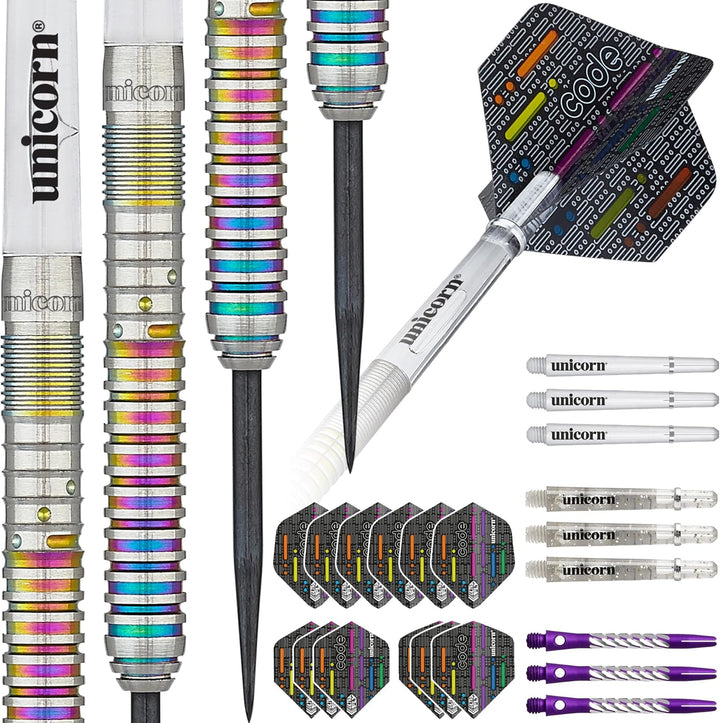 Unicorn Ian White Code 90% Wolfram Dartpfeil mit Stahlspitze 21Gr., 21Gr.