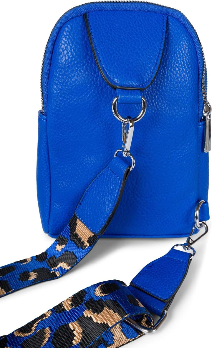 styleBREAKER Damen One Shoulder Rucksack, gemusterter Schultergurt, Einfarbige Crossbody Bag, Cityru