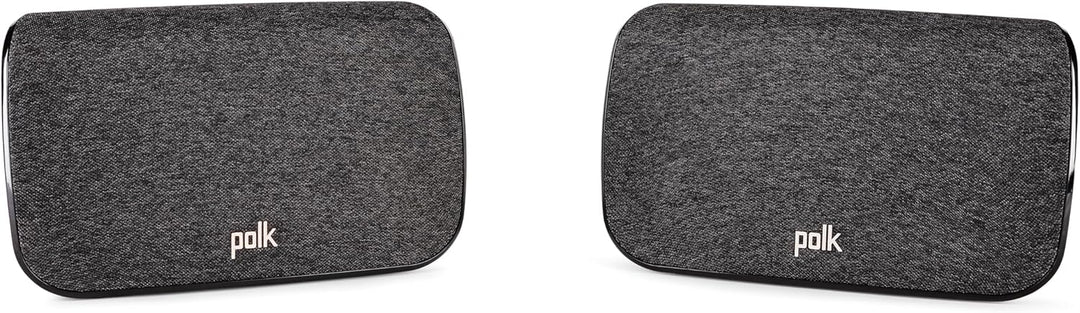 Polk Audio SR2 kabellose Surround Lautsprecher für Polk React und MagniFi 2 Soundbar, Schwarz (MAGSR
