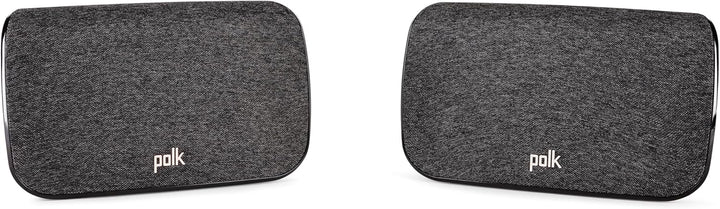Polk Audio SR2 kabellose Surround Lautsprecher für Polk React und MagniFi 2 Soundbar, Schwarz (MAGSR