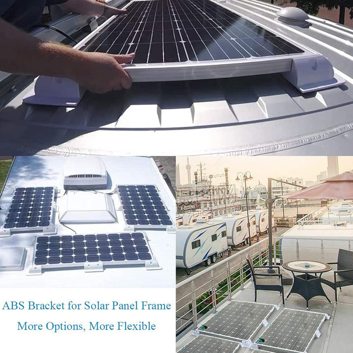 VIVLLEN Befestigungsklammern für Solarpanel,ABS,6-teilig,Bohrfrei,Weit verbreitet auf Dächern von Wo