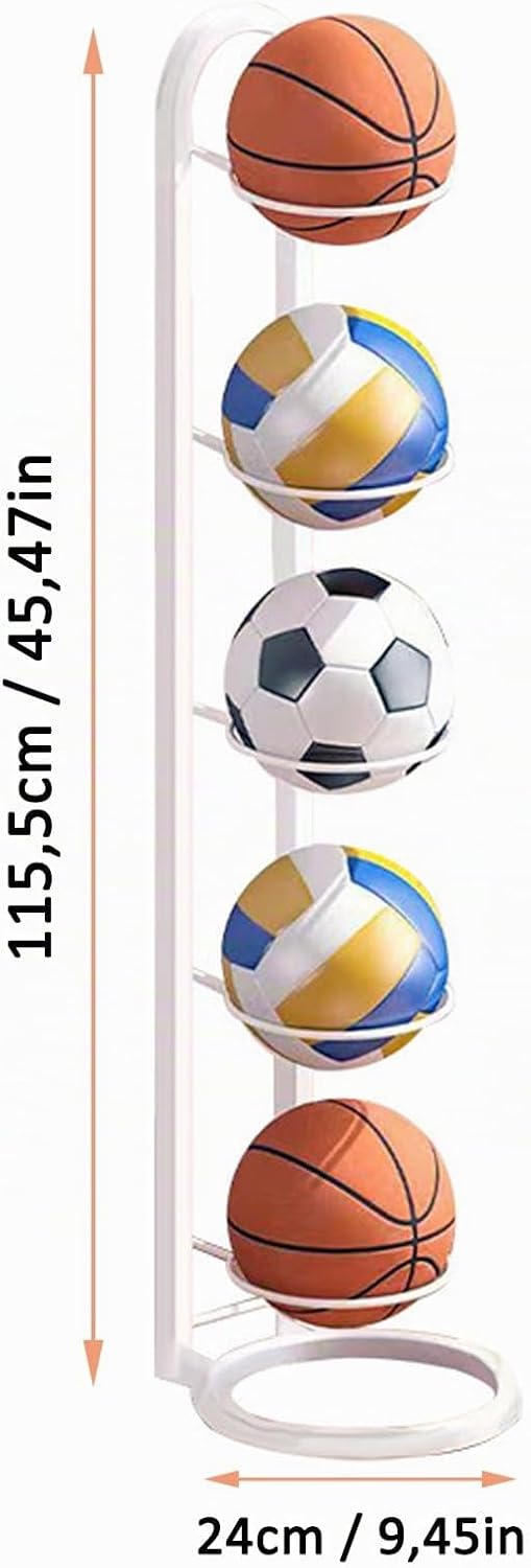 Ballständer, Ballregal, Vertikale Ballaufbewahrung, Ball Rack, Ball Display Ständer für Basketball,
