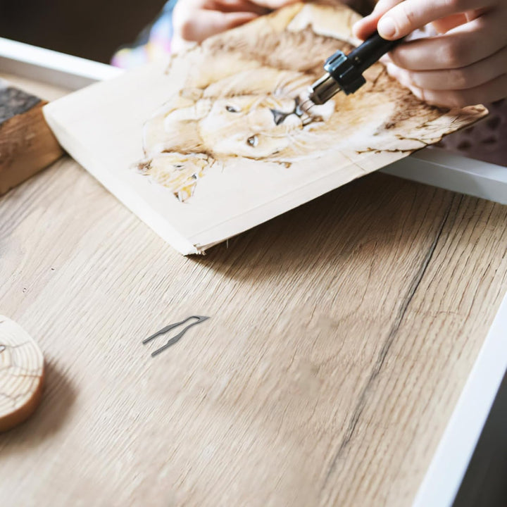 Garneck Holzbrennerstift Brennspitzen mit Drahtspitze Eisenmaterial für Exakte Holzgravur Hitzebestä