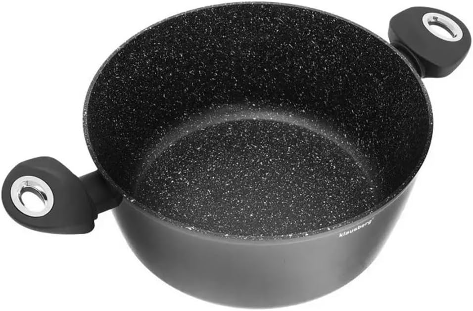 Klausberg 15-TLG Kochtopfset Topfset Granitbeschichtung MARMO KB-7322