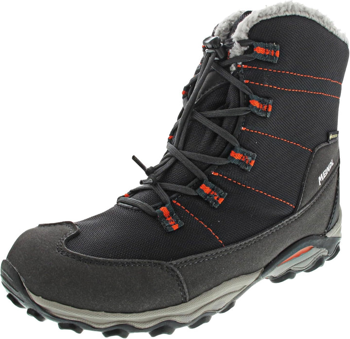 Meindl Unisex Kinder Winterstiefel Yolup Junior GTX Schneestiefel 30 EU Schwarz Orange, 30 EU Schwar