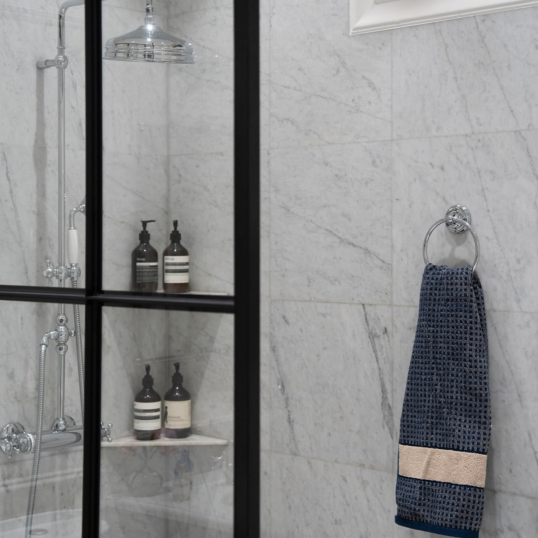 Smedbo Handtuchring Villa, poliertes Chrom 4.1 x 15.5 x 19.6 cm Silber, 4.1 x 15.5 x 19.6 cm Silber