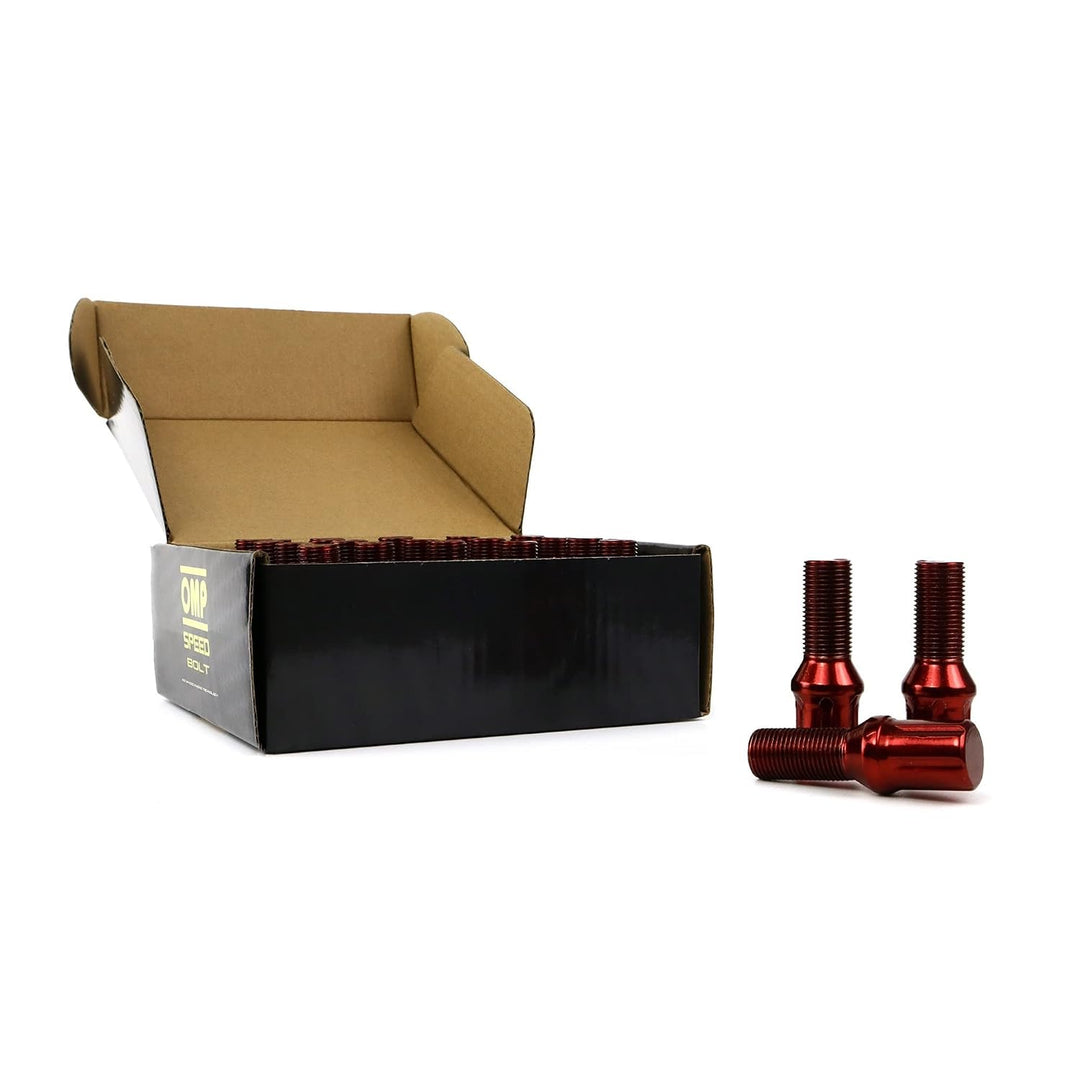OMP Set mit 20 Schrauben DIN 10,9 Schlüssel 17/19 L: 27 mm, M14 x 1,25, Rot