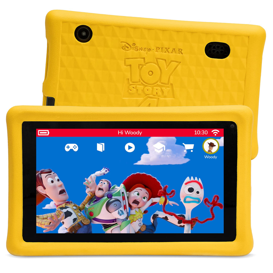 Pebble Gear Kinder Tablet - Disney Pixar Toy Story | 7 Zoll Kids Tablet mit kindgerechter Hülle, elt