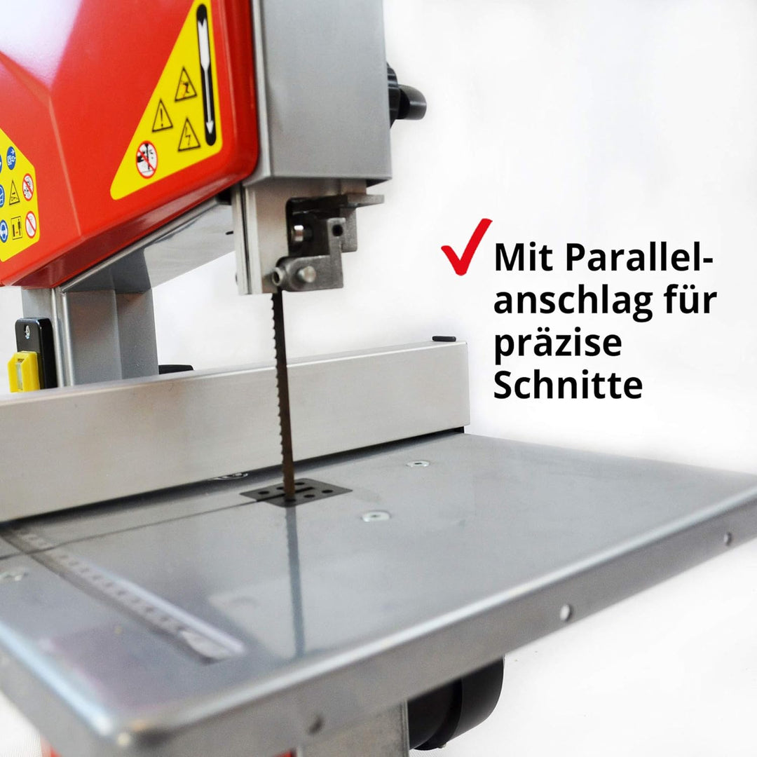 Bandsäge – 250 Watt Power für Hobby und Profi Arbeiten mit Holz und Metall – max. Schnitthöhe 85 mm,