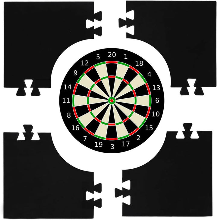 Generisch Wandschutz für Dartscheiben, Dart-Rückwand - 4 Stück gespleisste quadratische Dartscheiben