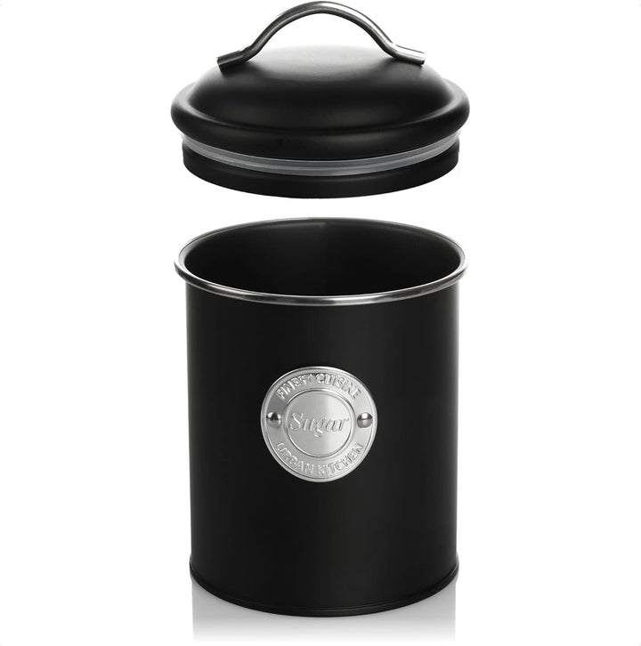 com-four® 3x Kaffeedose - Dekorative Vorratsdosen in 3 Designs - Aufbewahrungsbehälter mit Deckel fü