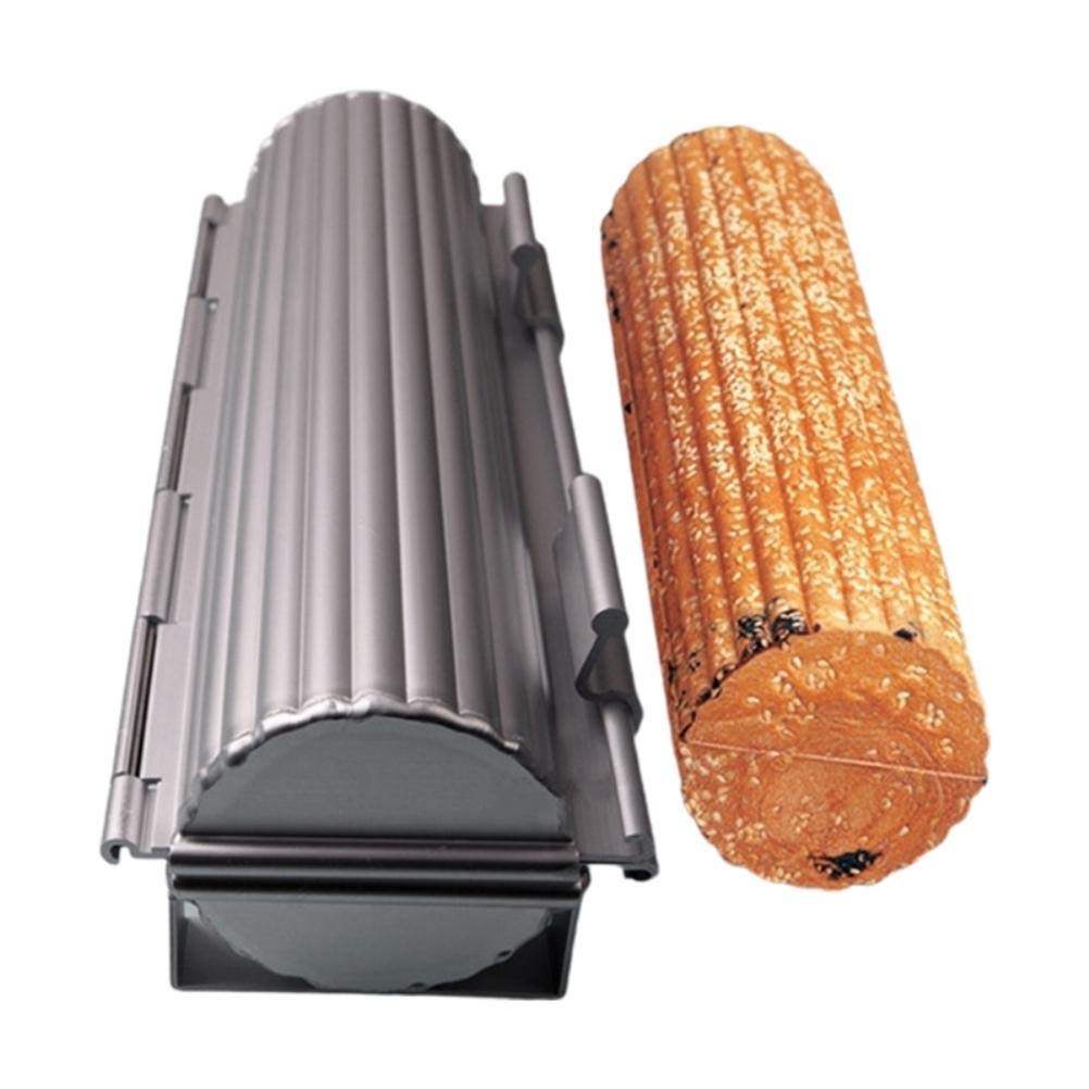 Kastenform mit Deckel, runde Brotform zum Öffnen und Schliessen, Backformen für französisches Brot a