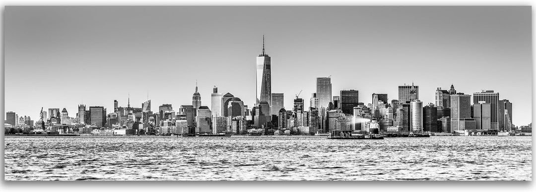 Feeby Bilder Gebäude Wolkenkratzer 90x30 cm Wohnzimmer Schlafzimmer Büro Flur Küche Wandbilder Moder