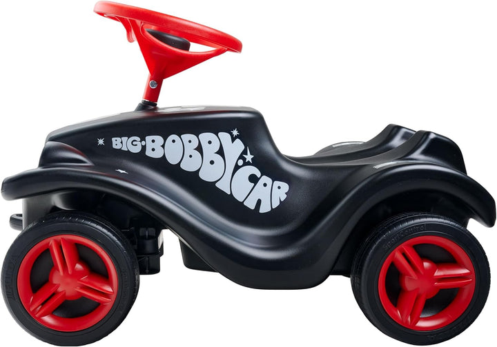 Big Bobby Car Classic Little Rocker - Rutschauto im dunklen Rock n‘ Roll-Design mit Breiten, extra l