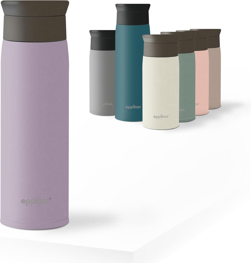 eppikan eppiToGo Edelstahl Thermobecher, Kaffee-to-go Becher, 350 ml, 500 ml Travel Mug, Autobecher,