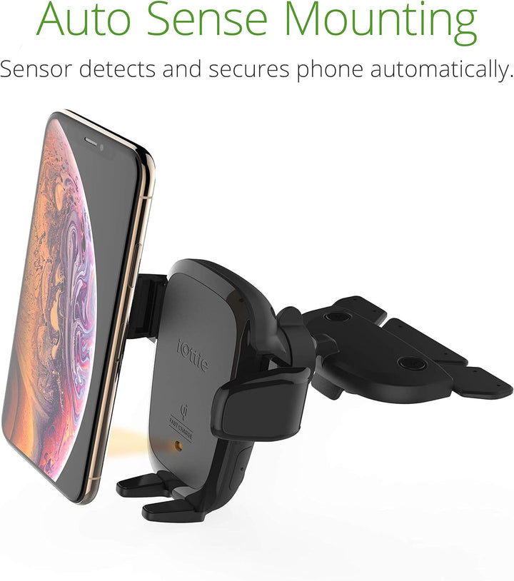 iOttie Auto SenseQi Aufladen Automatische Klemmung CD + Entlüftung für iPhone XS Max R 8 Plus 10 W f