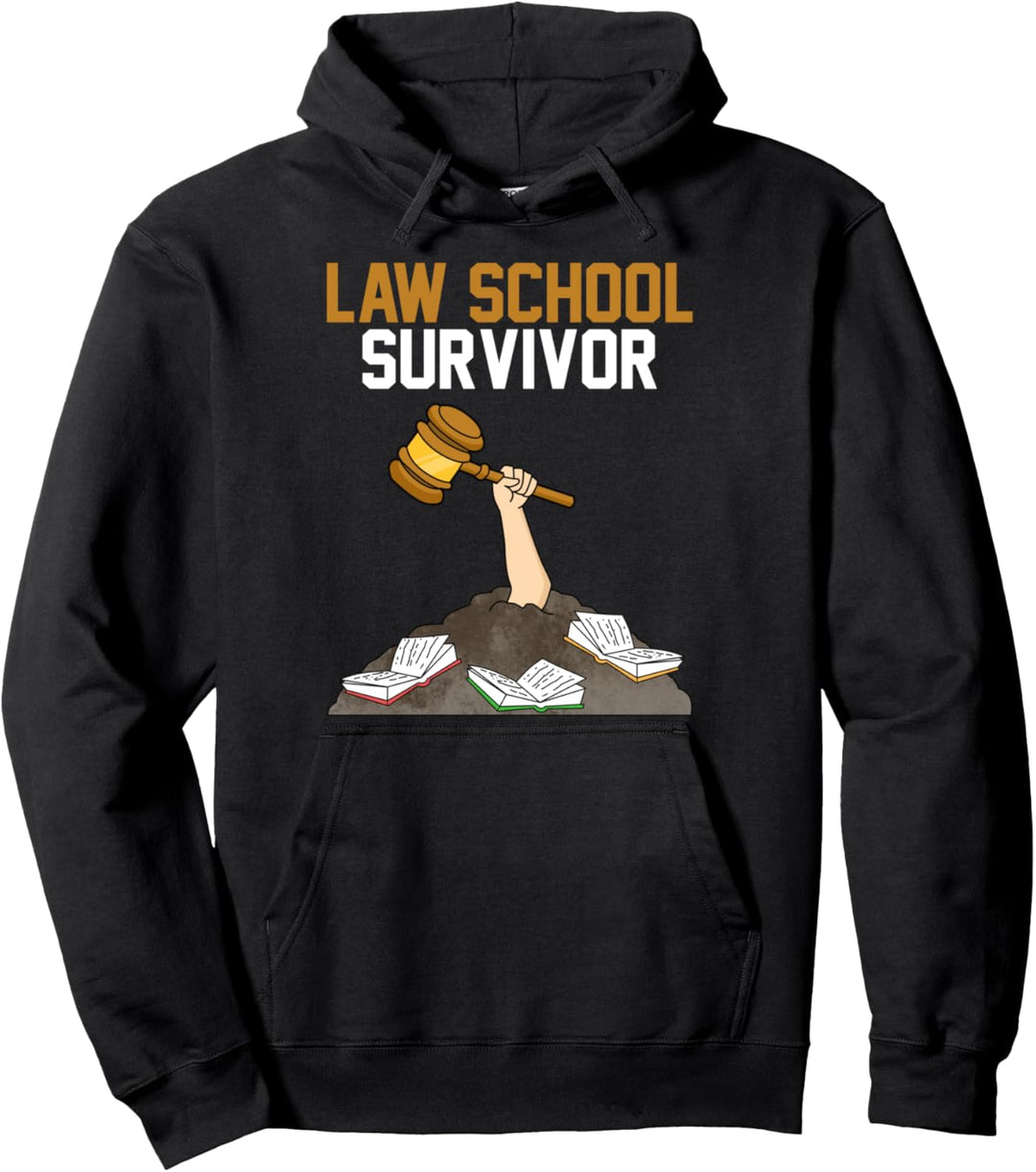 Law School Survivor Institution Counsel Jura Studium Jus Pullover Hoodie
