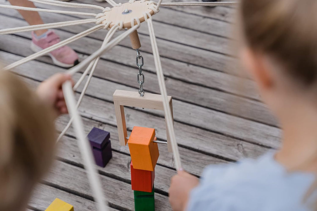 waelderspielzeug Kinder-Fröbelturm - Teamspiel für Kleinkinder von 4 bis 7 Jahren - das Original aus