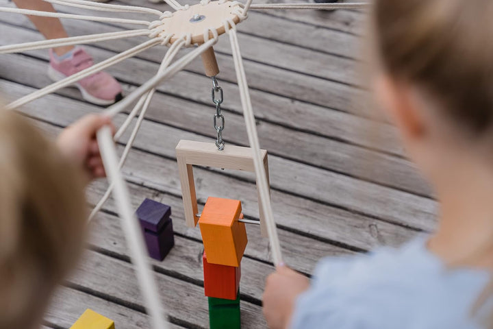 waelderspielzeug Kinder-Fröbelturm - Teamspiel für Kleinkinder von 4 bis 7 Jahren - das Original aus