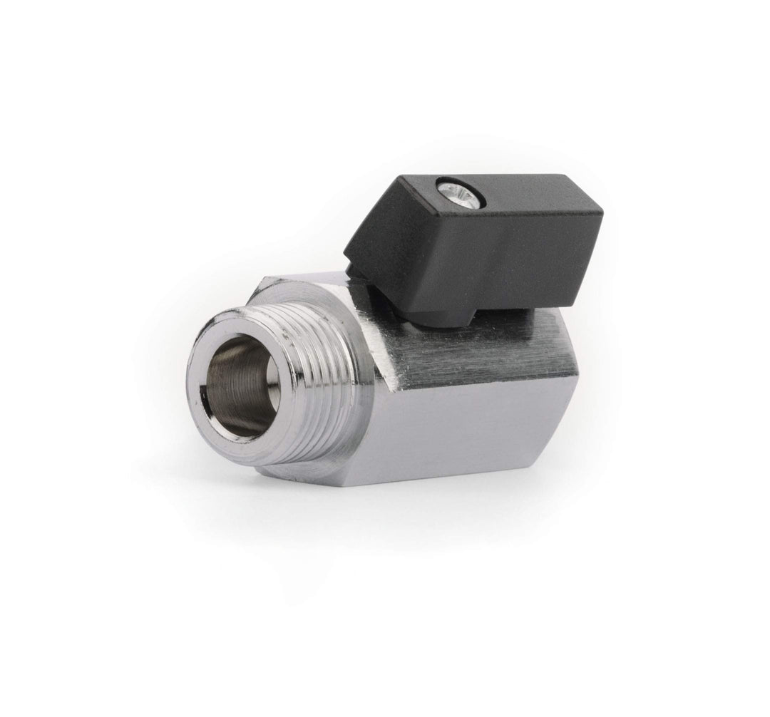 10 Stück KMZ 12 TS Lüdecke Sechskant-Kugelhähne Messing vernickelt G 1/2 Zoll IG x G 1/2 Zoll AG G 1