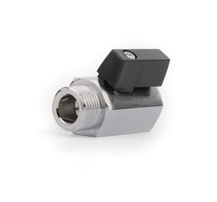 10 Stück KMZ 12 TS Lüdecke Sechskant-Kugelhähne Messing vernickelt G 1/2 Zoll IG x G 1/2 Zoll AG G 1
