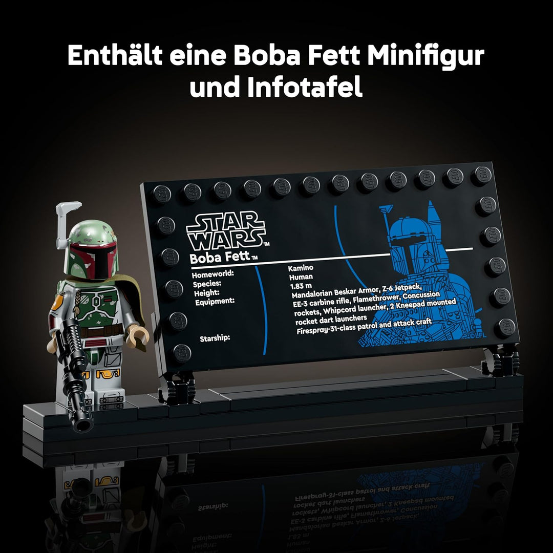 LEGO Star Wars: Die Rückkehr der Jedi-Ritter Boba Fett Figur - mit Helm, Blaster &amp; Kopfgeldjäger Min