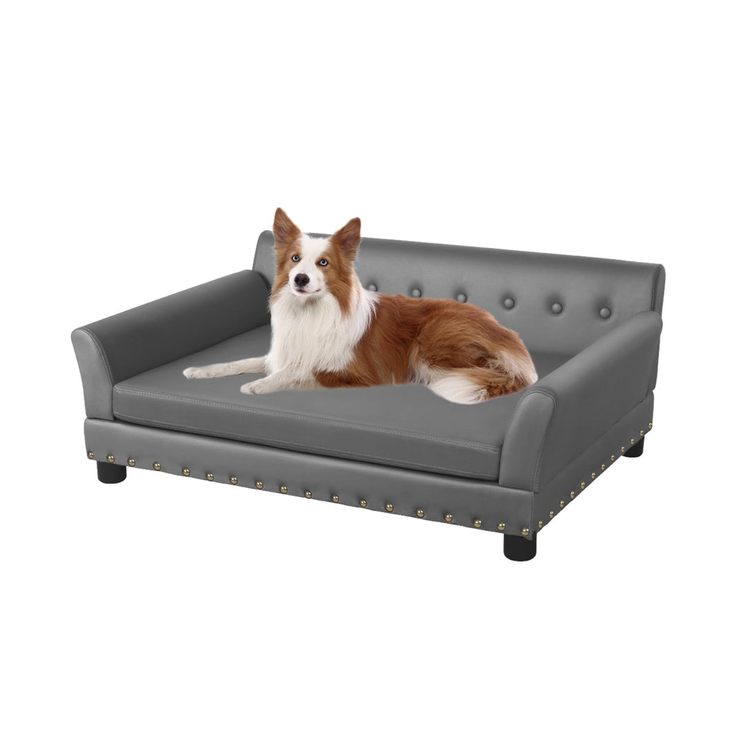 BingoPaw Luxus Hundesofa Grosse Hunde: Mordern Haustiersofa Mikrofaser Leder atmungsaktive wasserdic