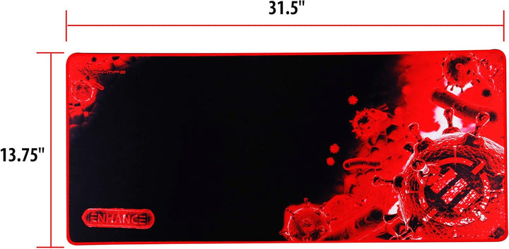 ENHANCE GX-MP2 Verlängert Gaming Mouse Pad - Grosses XL Mauspad (80 x 35 cm) für professionelle Espo