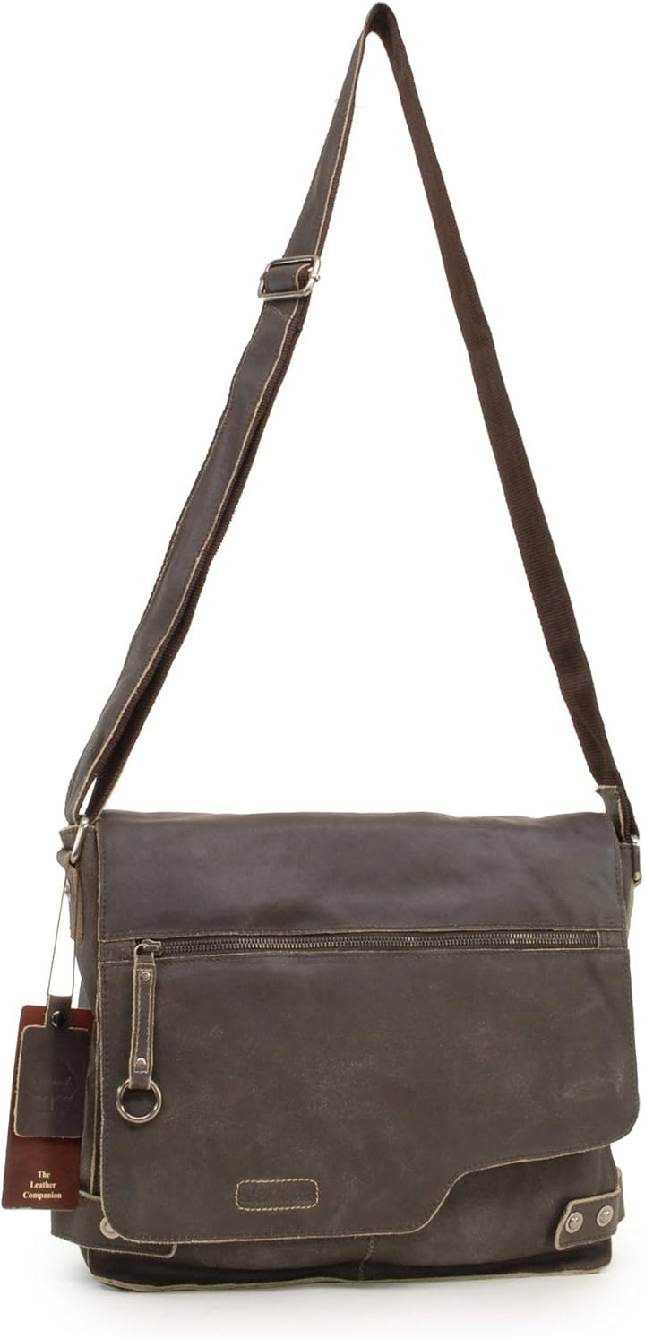 Ashwood -Leder - Umhängetasche/Schultertaschen/Arbeitstasche CAMDEN Braun, Braun