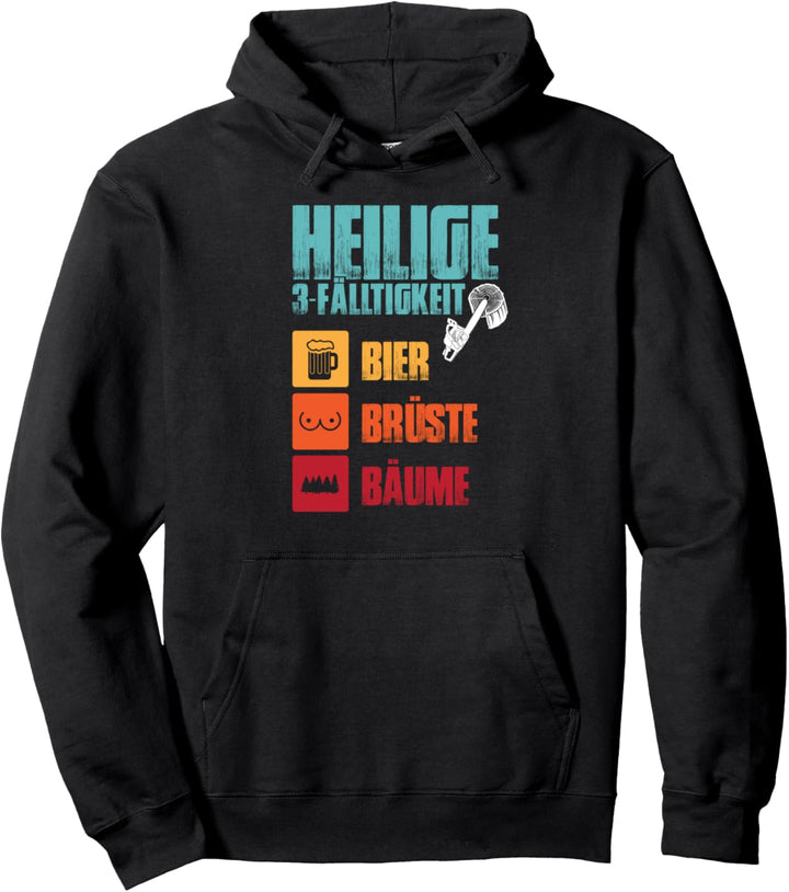 Lustiges Förster Forstwirt Holzfäller Waldarbeiter Pullover Hoodie