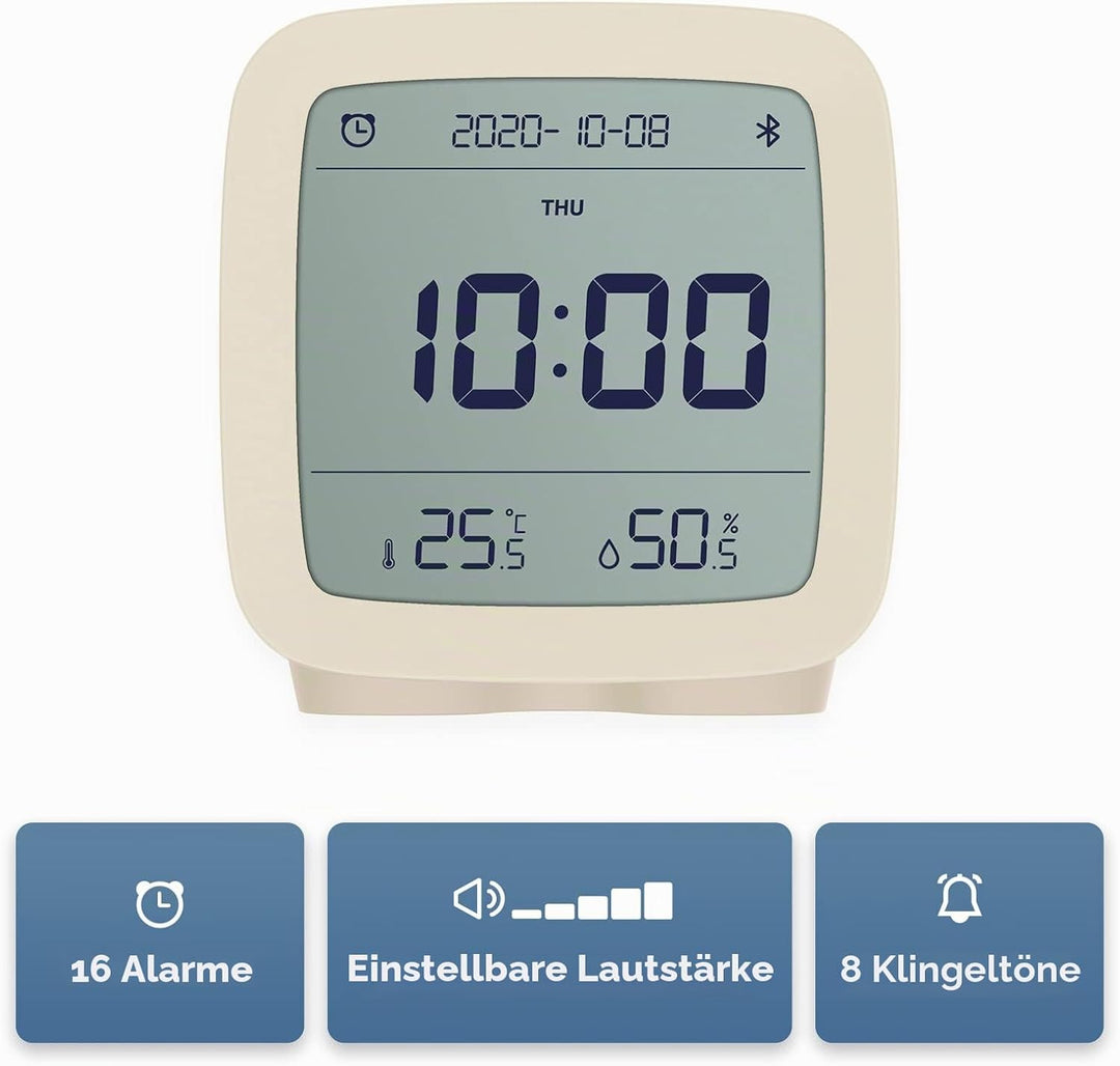 qingping Bluetooth Wecker, Funktioniert mit Mi Home (Alle Einstellungen nach App), Digitaler Smart W