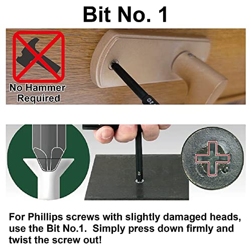 Innovative Rapid Schraubenausdreher/Entferner für Phillips Schrauben (Grösse # 2). Engineer dbz-60g