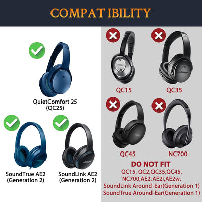SOULWIT Ersatz Kopfband Headband für Bose QuietComfort 25(QC25)/SoundLink Around-Ear II(SoundLink AE