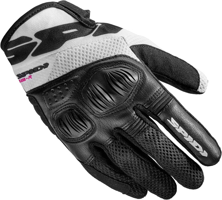 SPIDI, Flash-R Evo Lady, Guanti Moto per Donna, Protettivi e Resistenti, Guanti Moto Estivi Impermea