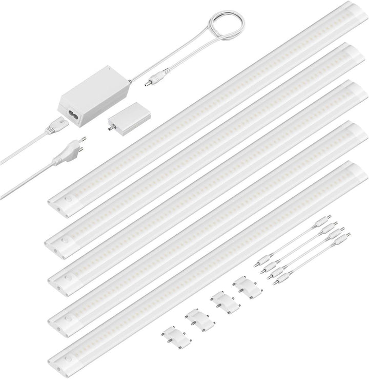 ledscom.de Smarte LED Unterbau-Leuchte SIRIS weiss matt mit WLAN-Controller, flach, Smart-Home, Alex