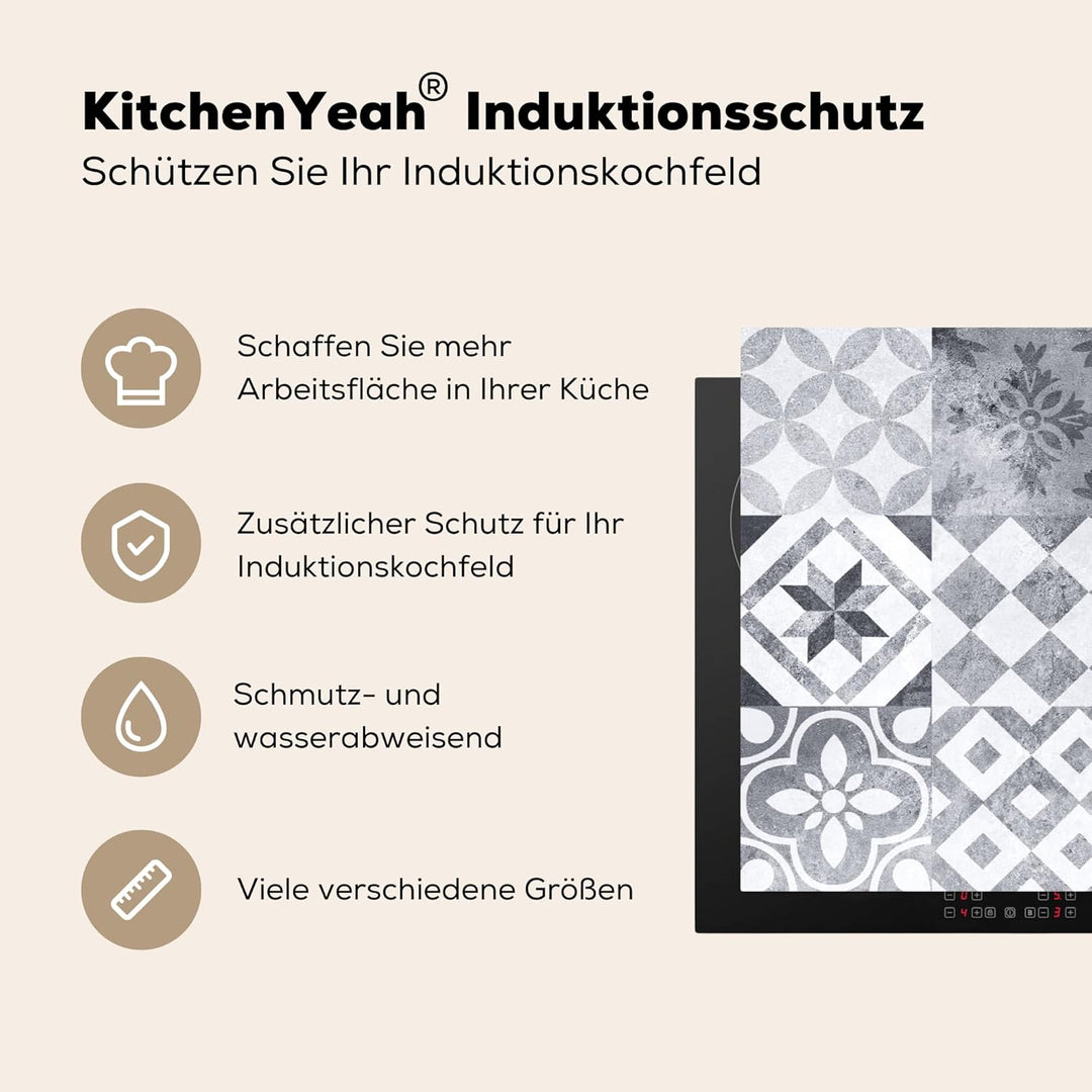 Herdabdeckplatte Einteilig 90x52 cm Küche Ceranfeld Abdeckplatte Cerankochfeld Abdeckung Induktionsk