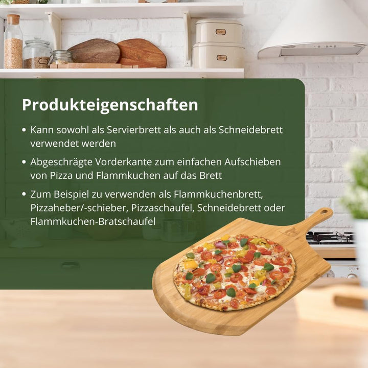HeRo24 4 Stück Pizzaschieber Pizzateller