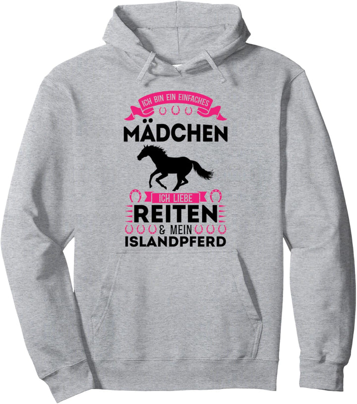 Ich liebe Reiten & mein Islandpferd Islandpferde Reiten Pullover Hoodie