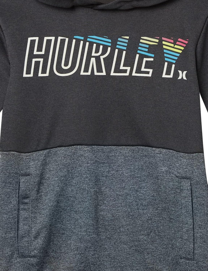 Hurley Boys' Solar Pullover Hoodie, M Schwarz