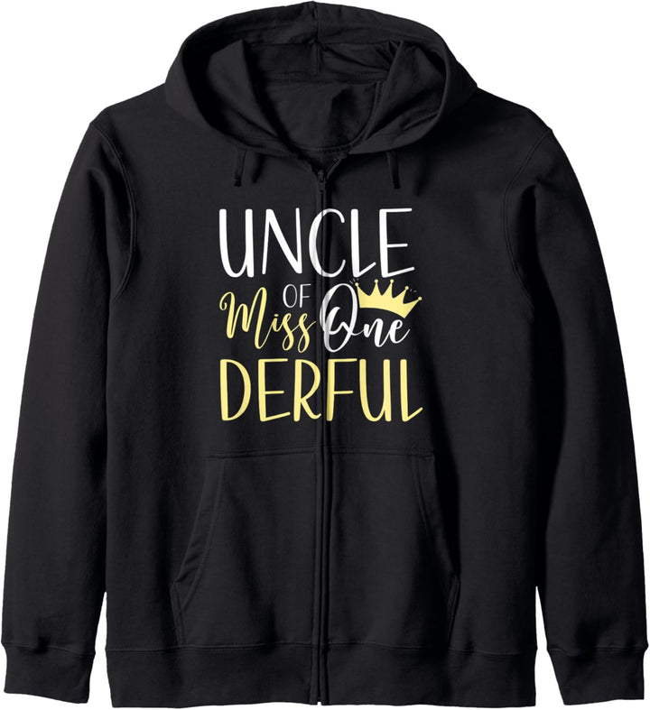 Uncle Of Miss Onederful 1. Birthday First Onederful Girl Kapuzenjacke