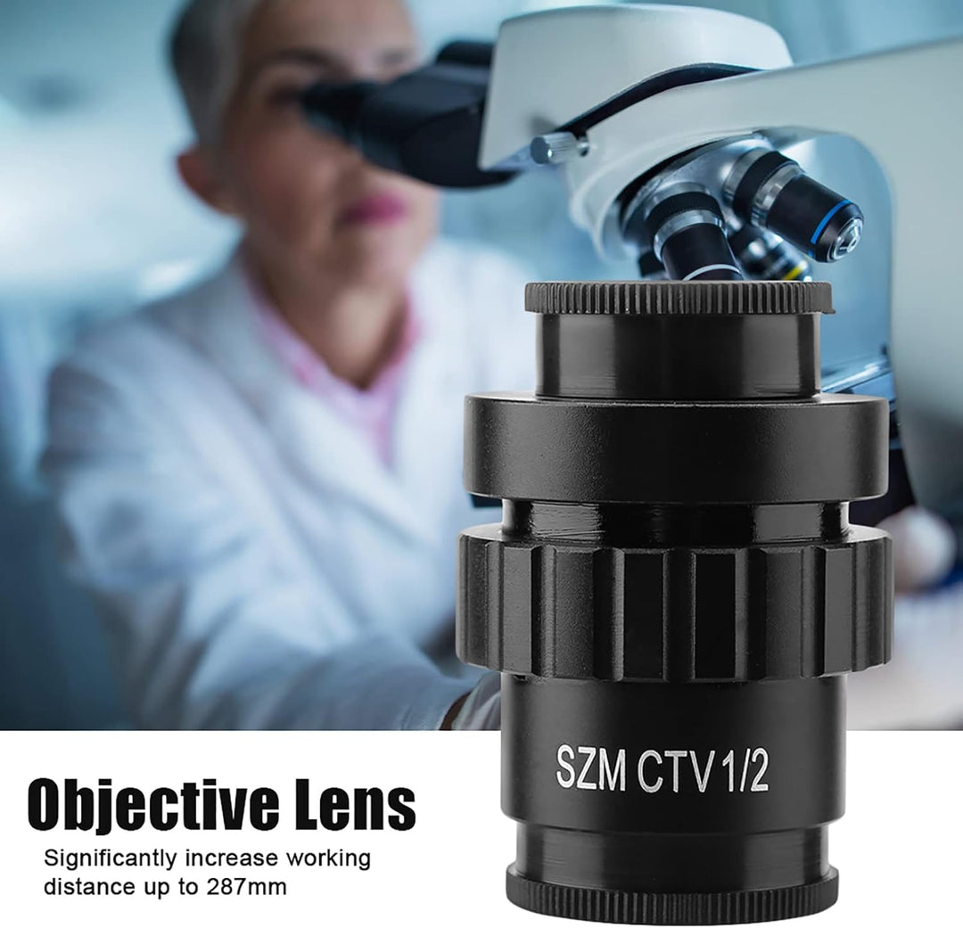 0.5X Okular C-Mount Objektiv 1/2 CTV Adapter für Video Digitalkamera Triokulares Stereoskopisches Mi