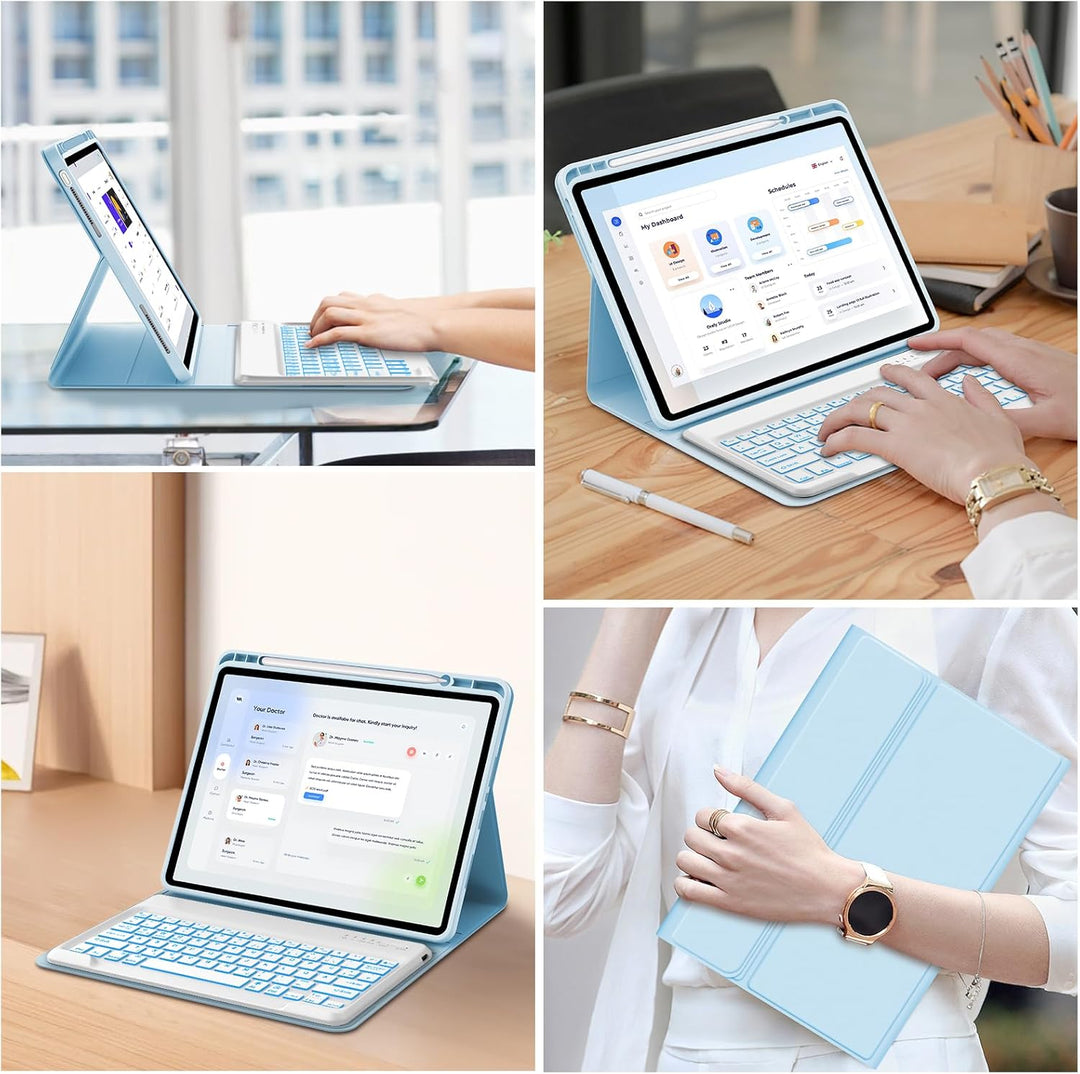 IVEOPPE Tastatur Hülle für Xiaomi Redmi Pad Pro, Tastatur Redmi Pad Pro 12,1 Zoll 2024, Bluetooth 7-