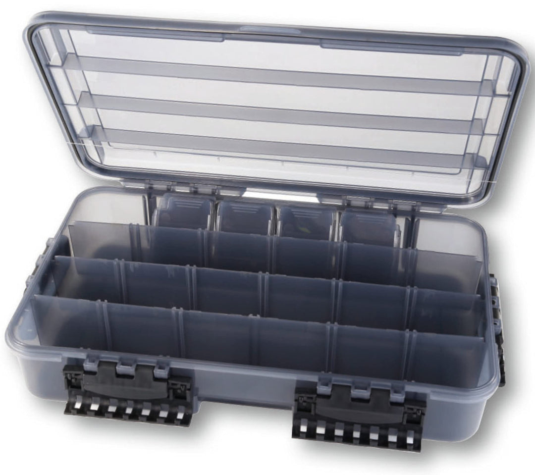 Paladin Zubehörbox Deluxe 35,2x22,5x5,5cm mit Gummidichtung - Köderbox für Softbaits & Hardbaits, Ta