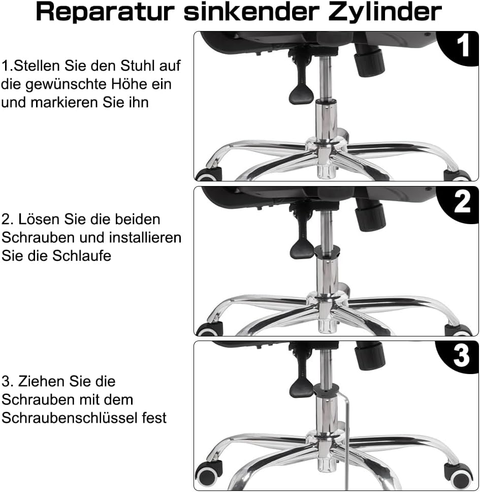 Bürostuhl Gasliftzylinders Entfernungswerkzeuge, 28mm Stahl Neigungskontroll Werkzeugsatz, Fix Sinki