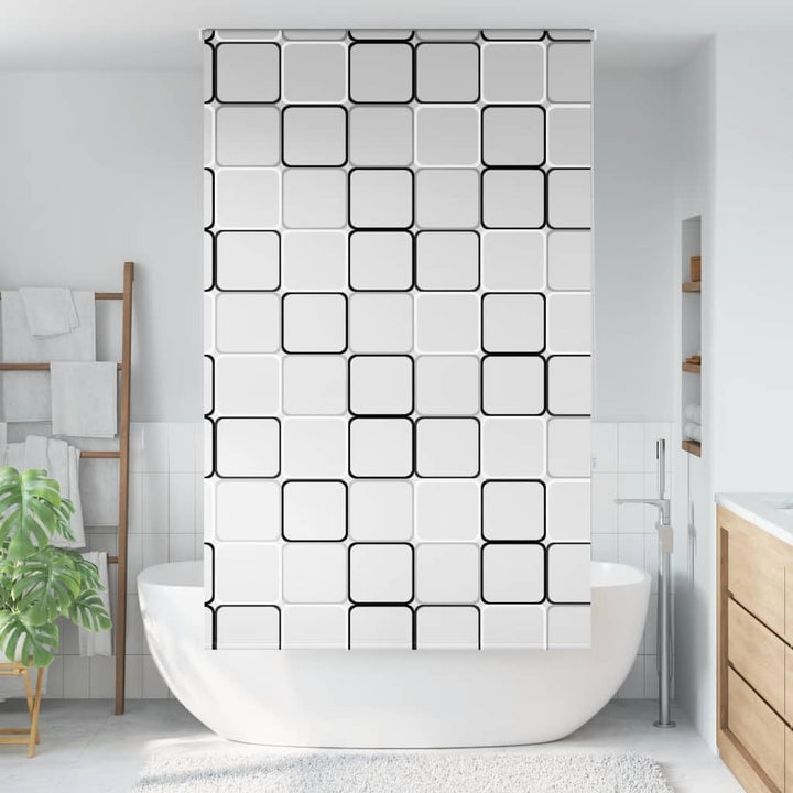 vidaXL Duschrollo 130x240 cm Stoffbreite 126 cm, Duschvorhang, Badewannenvorhang, Seitenzugrollo, Du