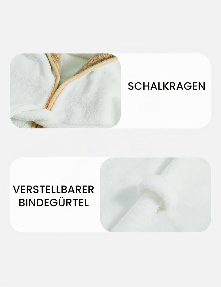 JiAmy Mädchen Bademäntel aus Coral Fleece Kuschelflanell Kuschelweiche Kinderhausmäntel Nachtwäsche