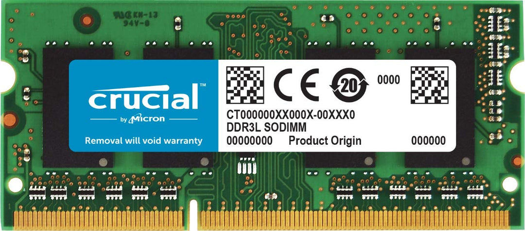Crucial CT4G3S1067M 4GB Speicher für Mac (DDR3/DDR3L, 1066 MT/s, PC3-8500, SODIMM, 204-Pin), Grün 4G