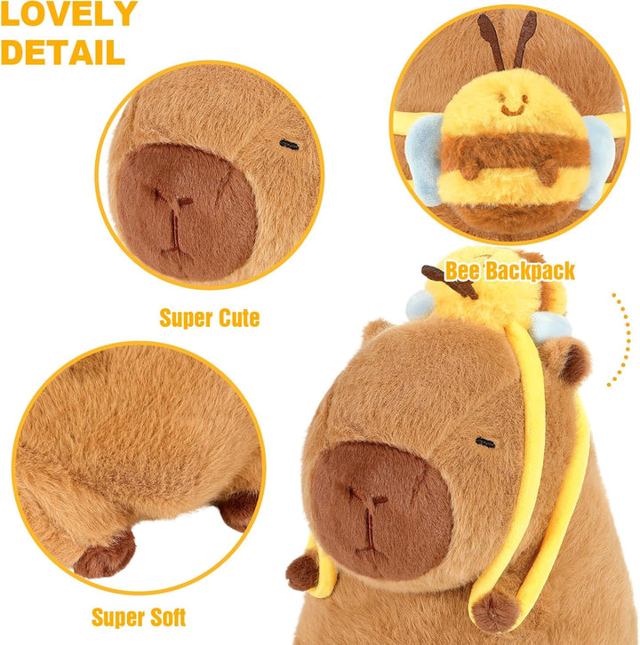shownicer Plüschtier Capybara Kuscheltier Stofftier Kawaii Capybara Plüsch Kissen Spielzeug Wurfkiss