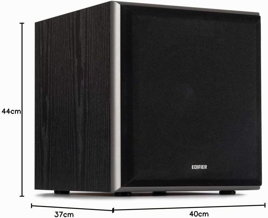 EDIFIER T5 Aktiv-Subwoofer mit Low-Pass Filter und 20,3cm (8") Basstreiber (70 Watt)